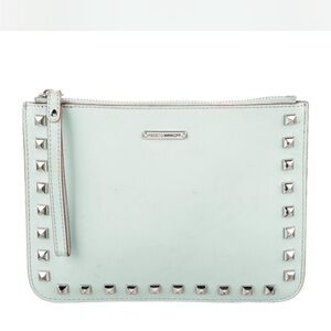 Rebecca Minkoff Light Green Studded Wristlet